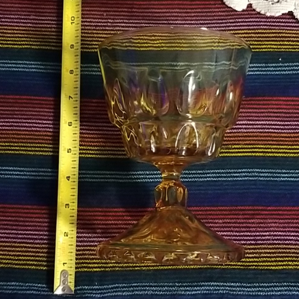 Amber colored vintage vase - Picture 7 of 8